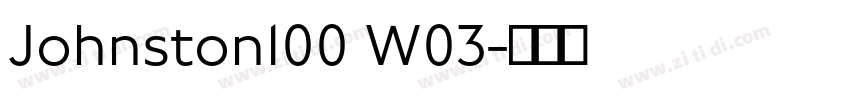 Johnston100 W03字体转换